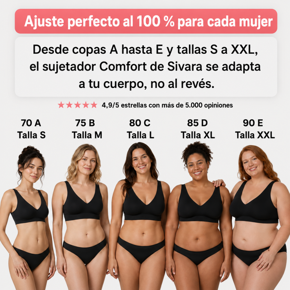 Jayna Sujetador Confort sin costuras ni aros