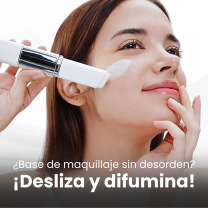 Base de maquillaje 2 en 1 con brocha integrada