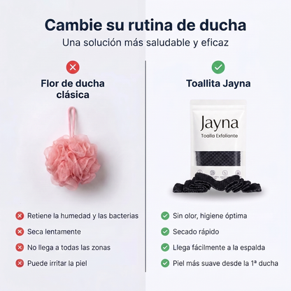 Toalla de ducha exfoliante Jayna