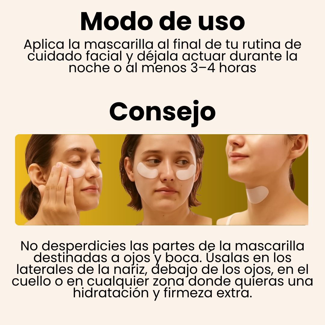 SkinMask™ – Mascarilla Bio-Colágeno Antiarrugas 75%